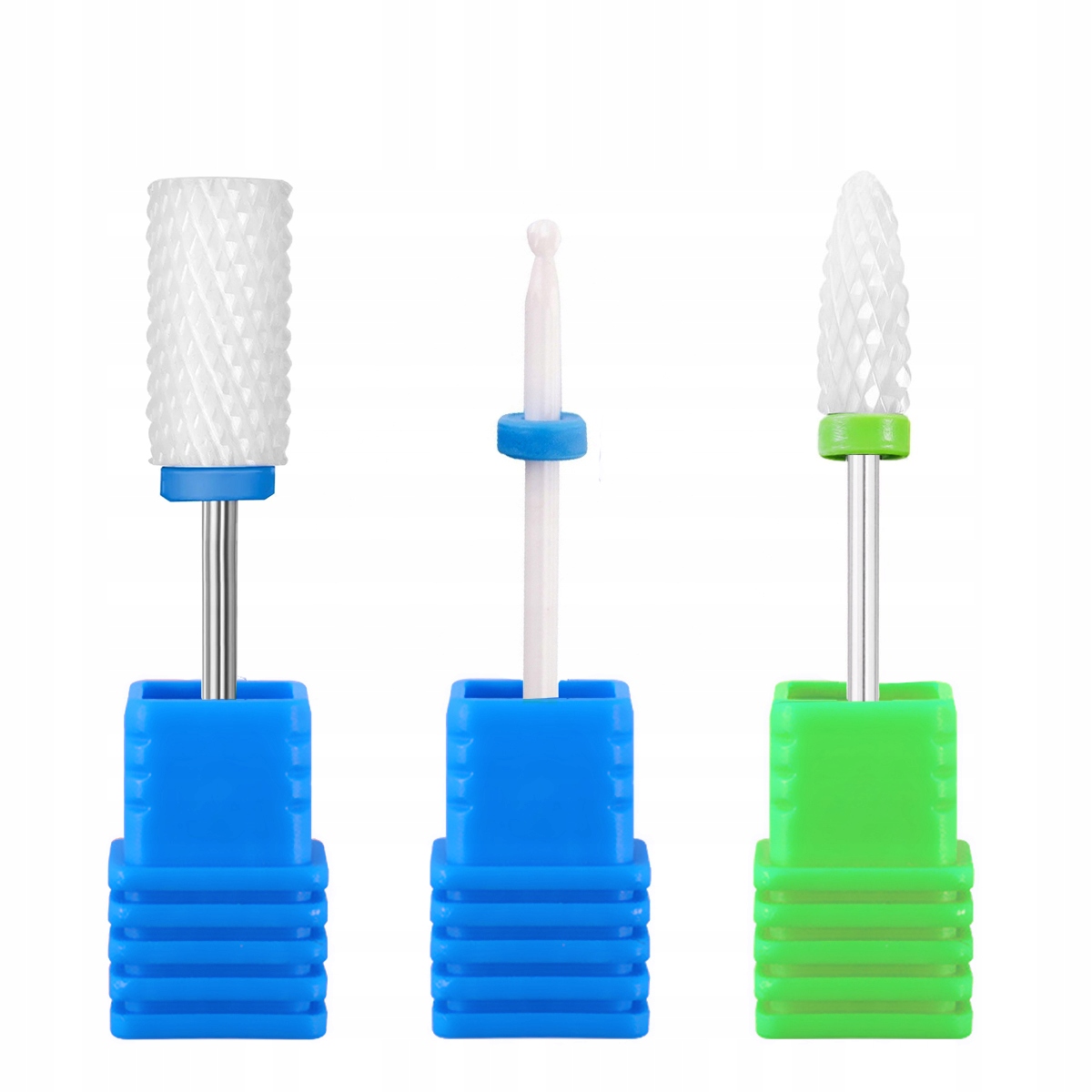 

3x Frez Ceramiczny do żelu skórek Kulka Stożek