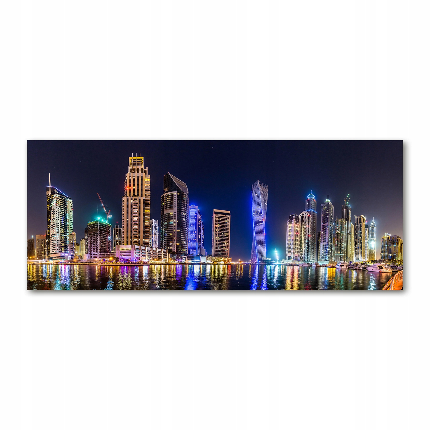 

Foto obraz na szkle akrylowym Dubaj nocą 125x50 cm