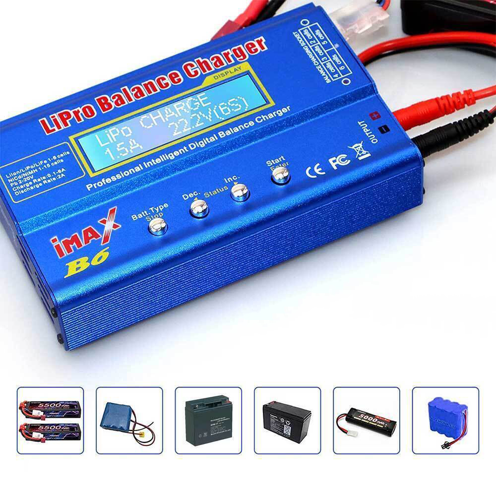 LIPO ŁADOWARKA BALANSOWA, IMAX B6 80W CYFROWY LCD ŁADOWARKA DO RÓWNOLEGŁEGO Moc 80 W