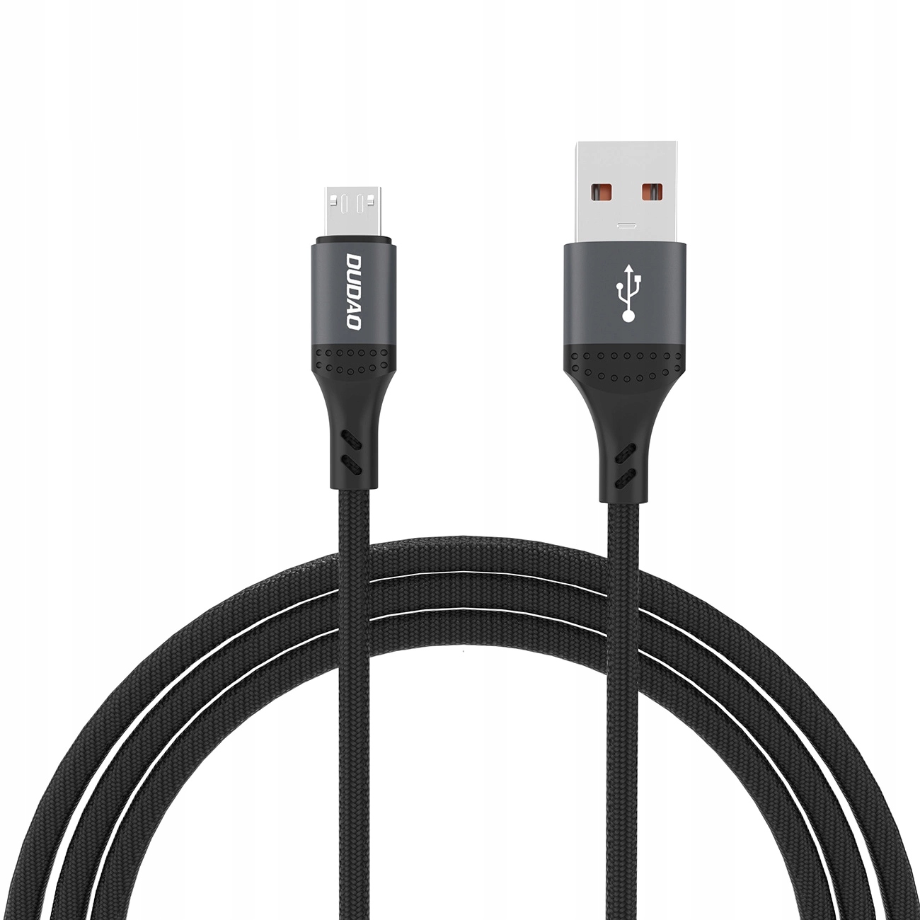 Kabel Dudao L3SM Usb-a MicroUSB 3A 1,2m z oplotem czarny