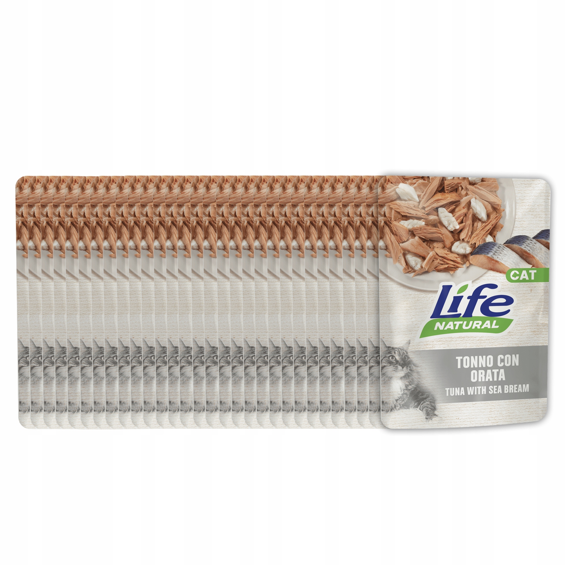Levně Life Cat Natural Krmivo pro kočky kapsička Set 30x70g Tuňák Dorada