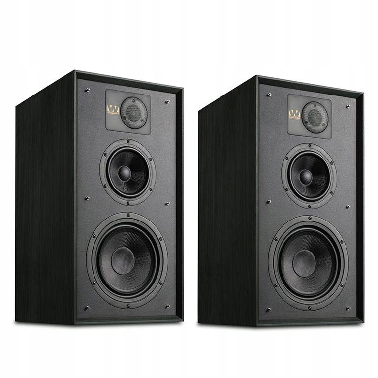 Kolumny Podstawkowe Stereo Wharfedale Linton 85TH Czarne Black Oak Para