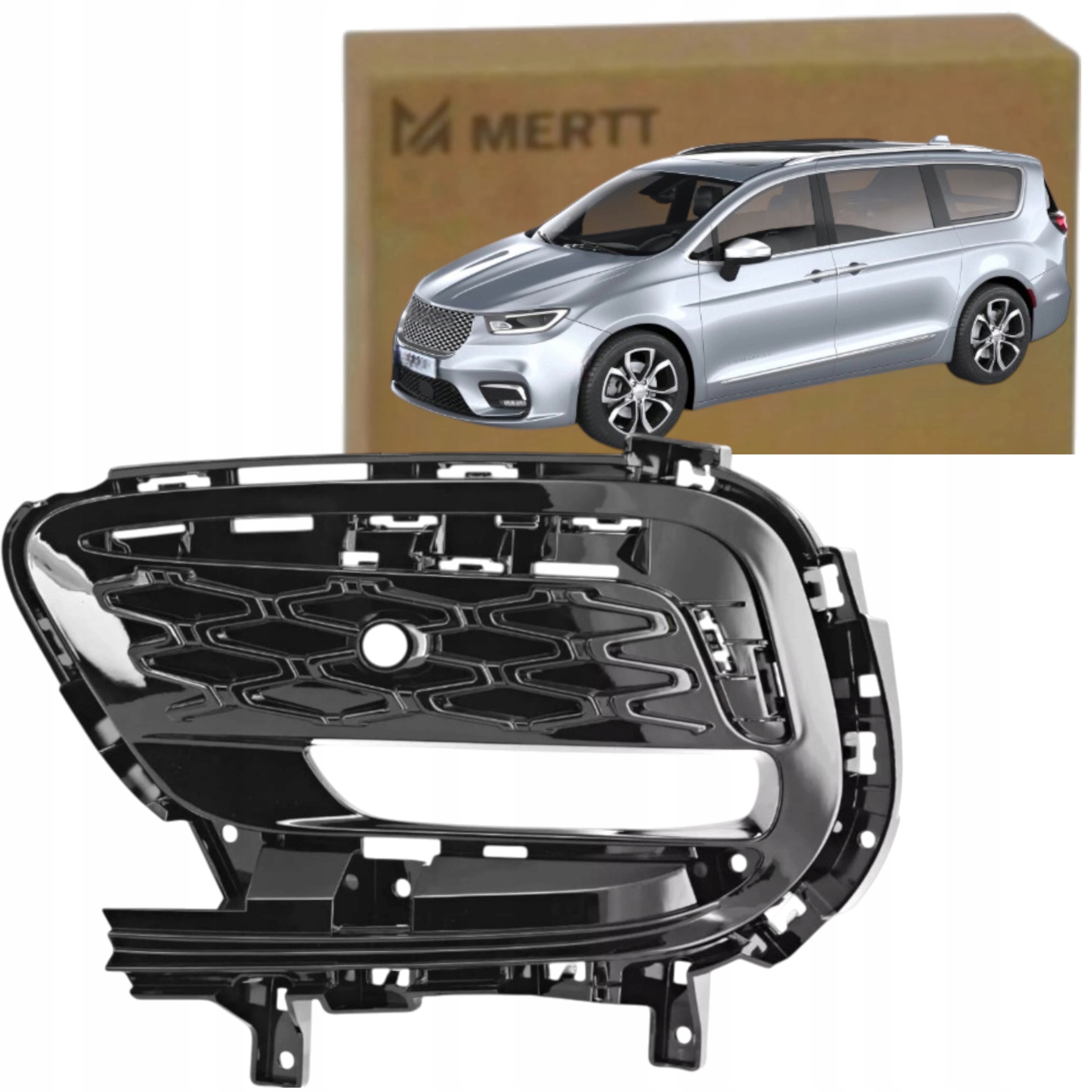 Chrysler Pacifica 2021- Atrapa Mřížka Rámeček Halogenu Levý 6WF65DX8AC