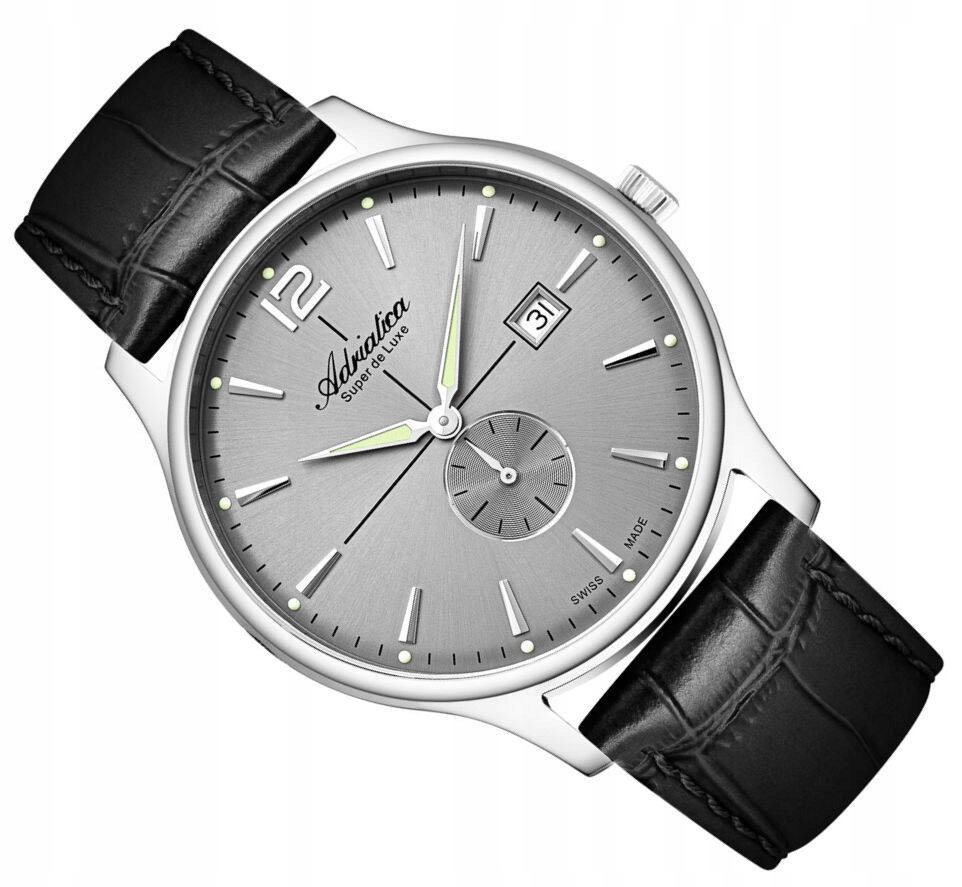 Pánské Elegantní Hodinky Adriatica A8339.5257Q Švýcarské S Datumovkou