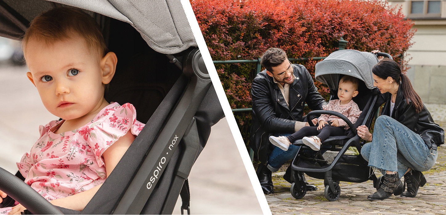 ESPIRO NOX WÓZEK 08 Pink Vibes Nowość 2022 Model NOX