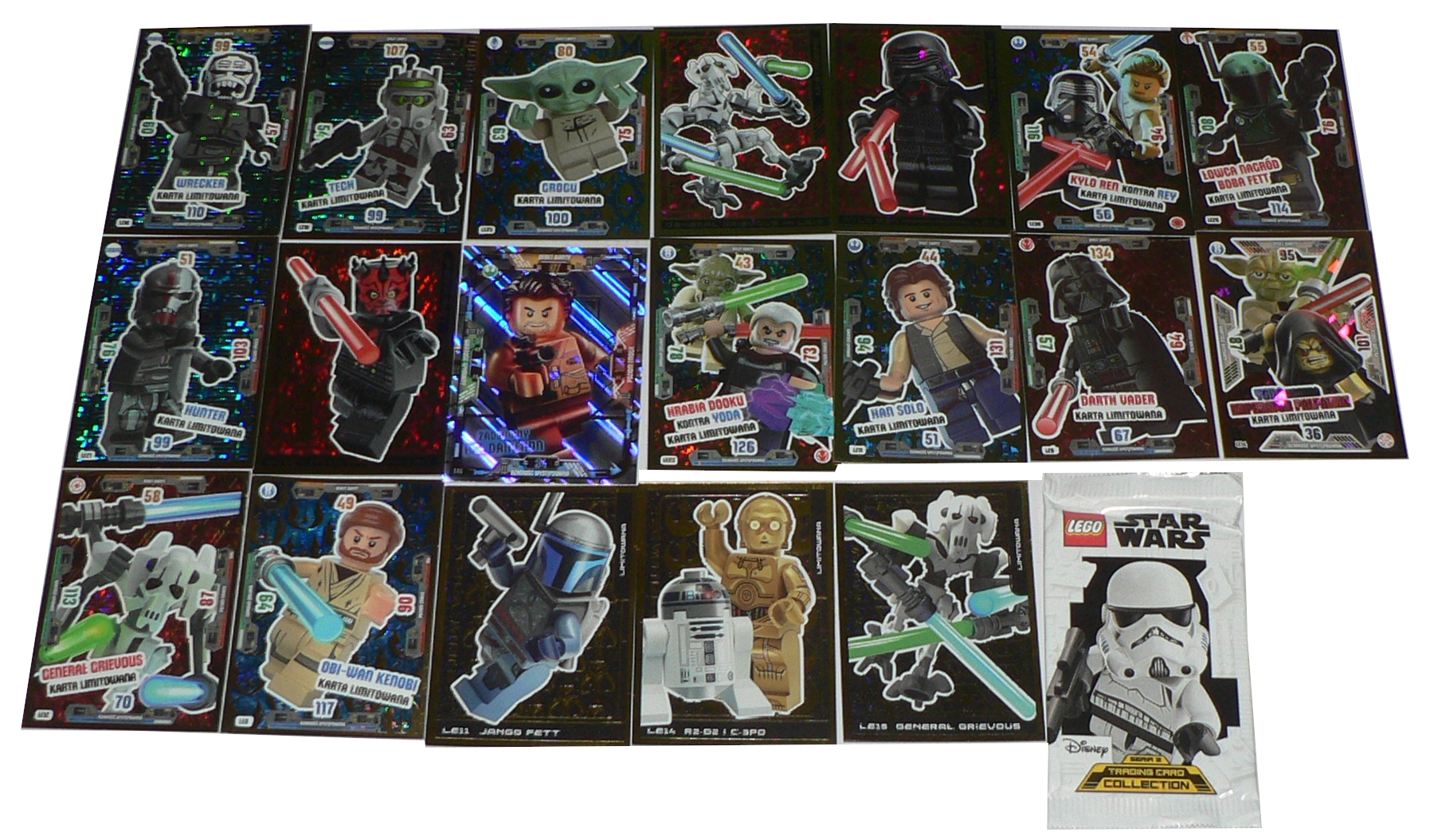 Lego Star Wars Tcc Booster karta limitowana x19 szt.- Zestaw 7