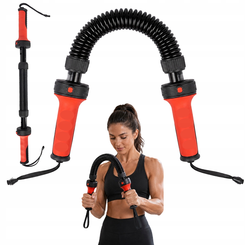 Expander Regulowany 5 Biegów 30-50KG Stal Węglowa 67CM Czerwony