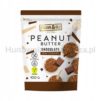 Levně Frank & Oli Mini Peanut Butter čokoládové sušenky 100 g