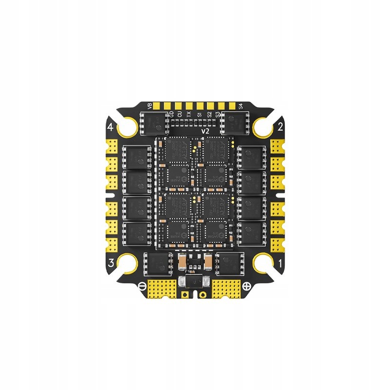 Elektronický regulátor rychlosti Pilotix 3075 V2 4x75A s AM32 pro Quadcopt