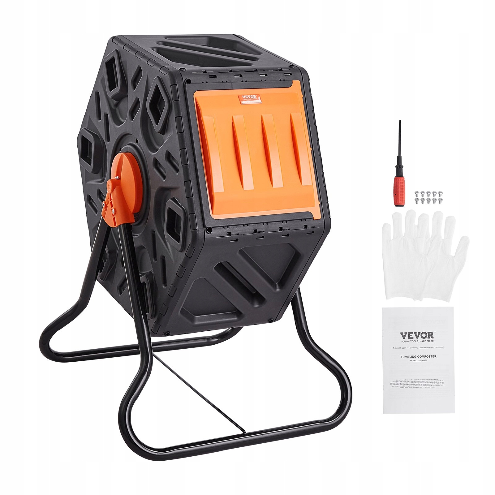 Komposto dėžė sodui, 70 l, metalinė, žalia