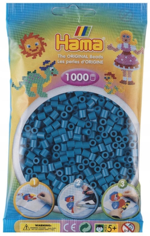 

Koraliki 1000 szt ciemny turkus Hama MIDI 83