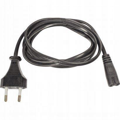 

Kabel Zasilający Ósemka 1m Prosty Czarny