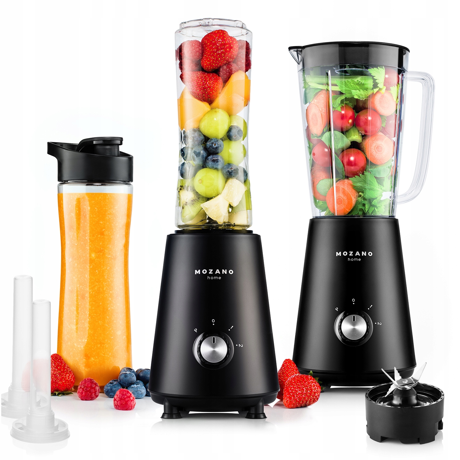 

Blender Kielichowy Do Koktajli 2 Wkłady 2 Bidony