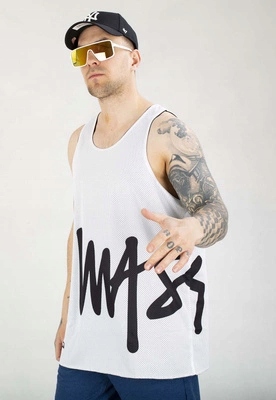 Oboustranná síťovaná nášivka Tank Mass Signature Patch, bílo-černá