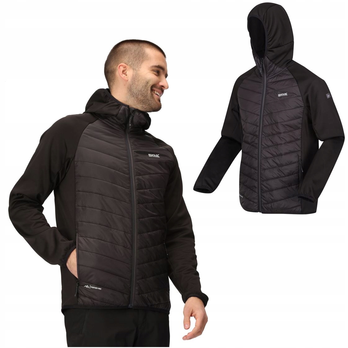 Kurtka Męska Regatta Andreson VIII Hybrid M Black 800