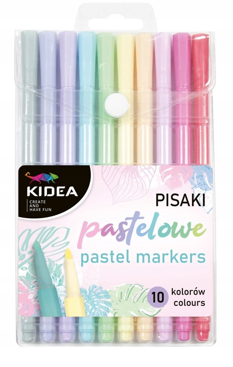 

Pisaki flamastry pastelowe Kidea
