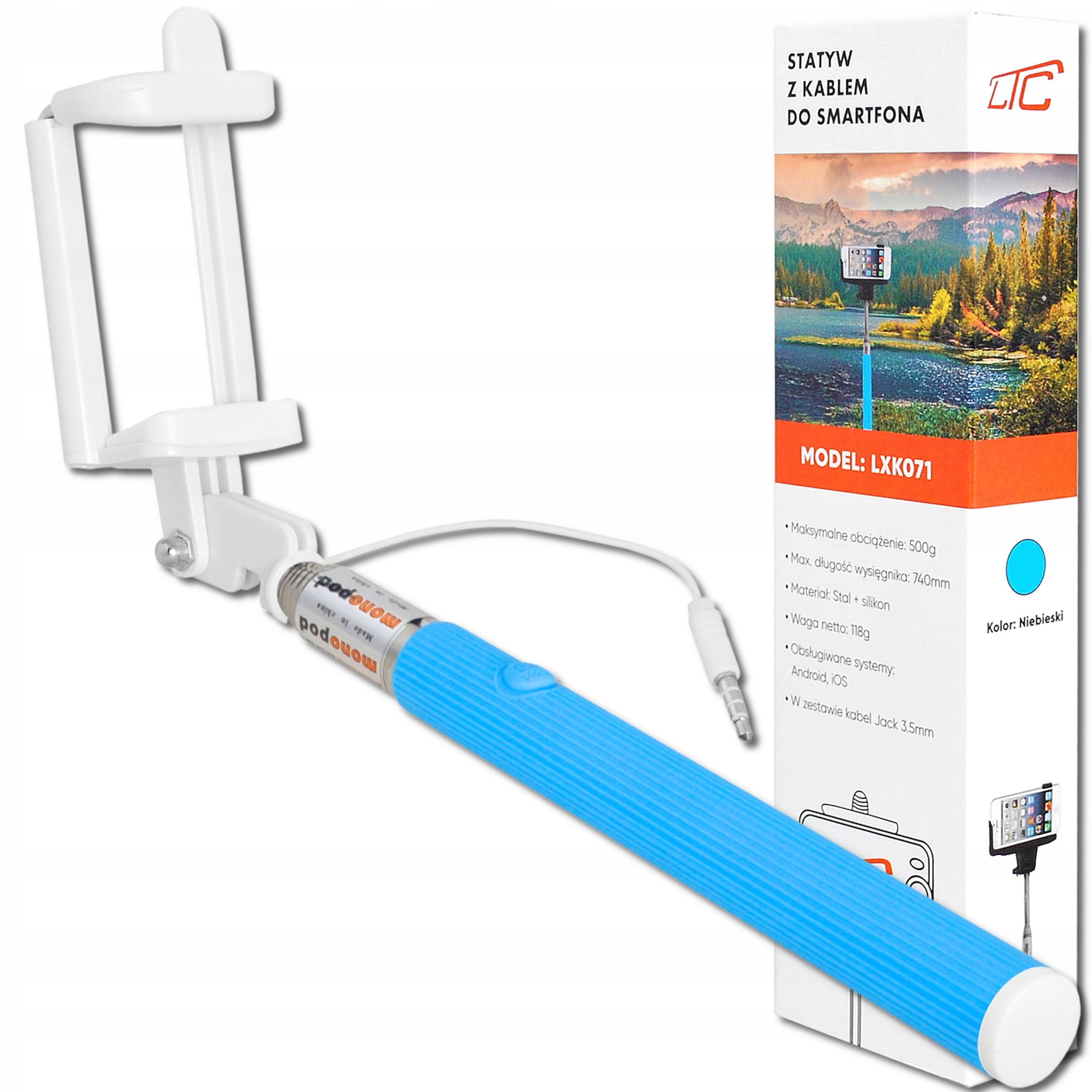

Selfie Stick Kijek Do Selfie Uchwyt Statyw Jack