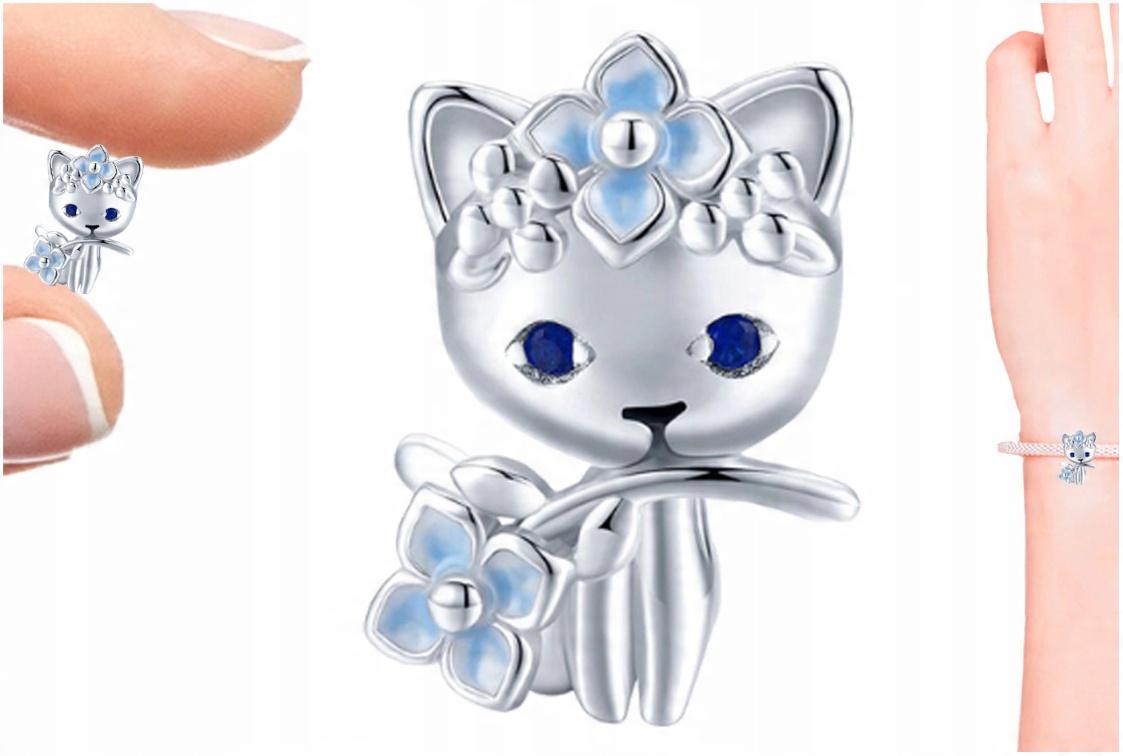 

Charms Kotek Zawieszka Charms Srebro 925