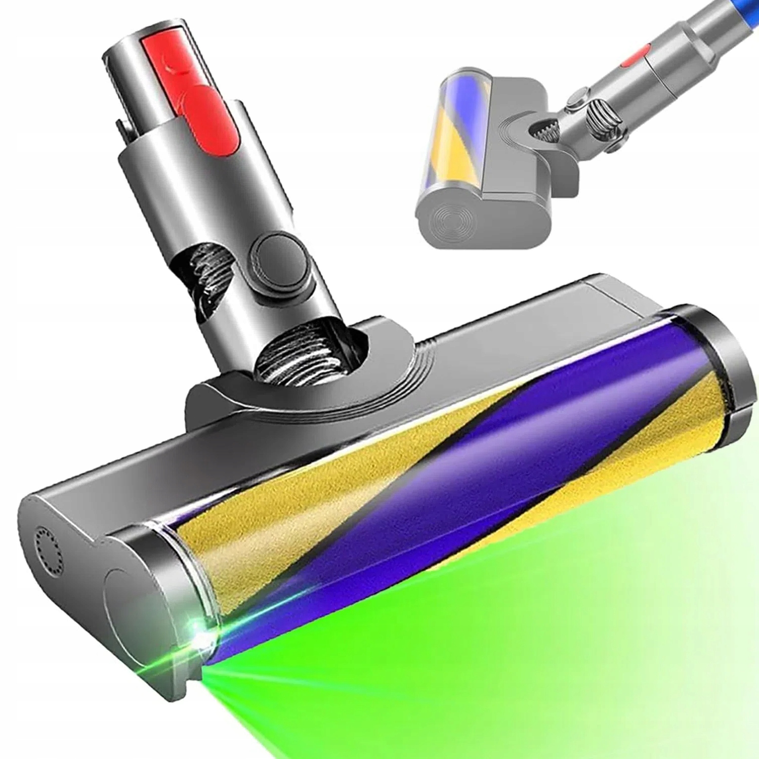 Turbo Szczotka Led Elektroszczotka Do Odkurzacz Dyson V7 V8 V10 V11 V15 Led