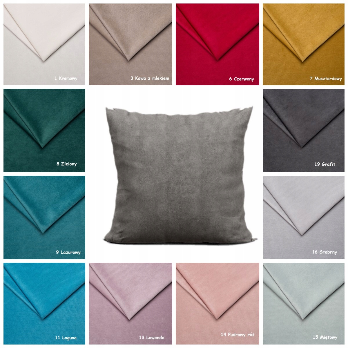 

Poszewka Na Poduszkę 40x40 Welur Velvet