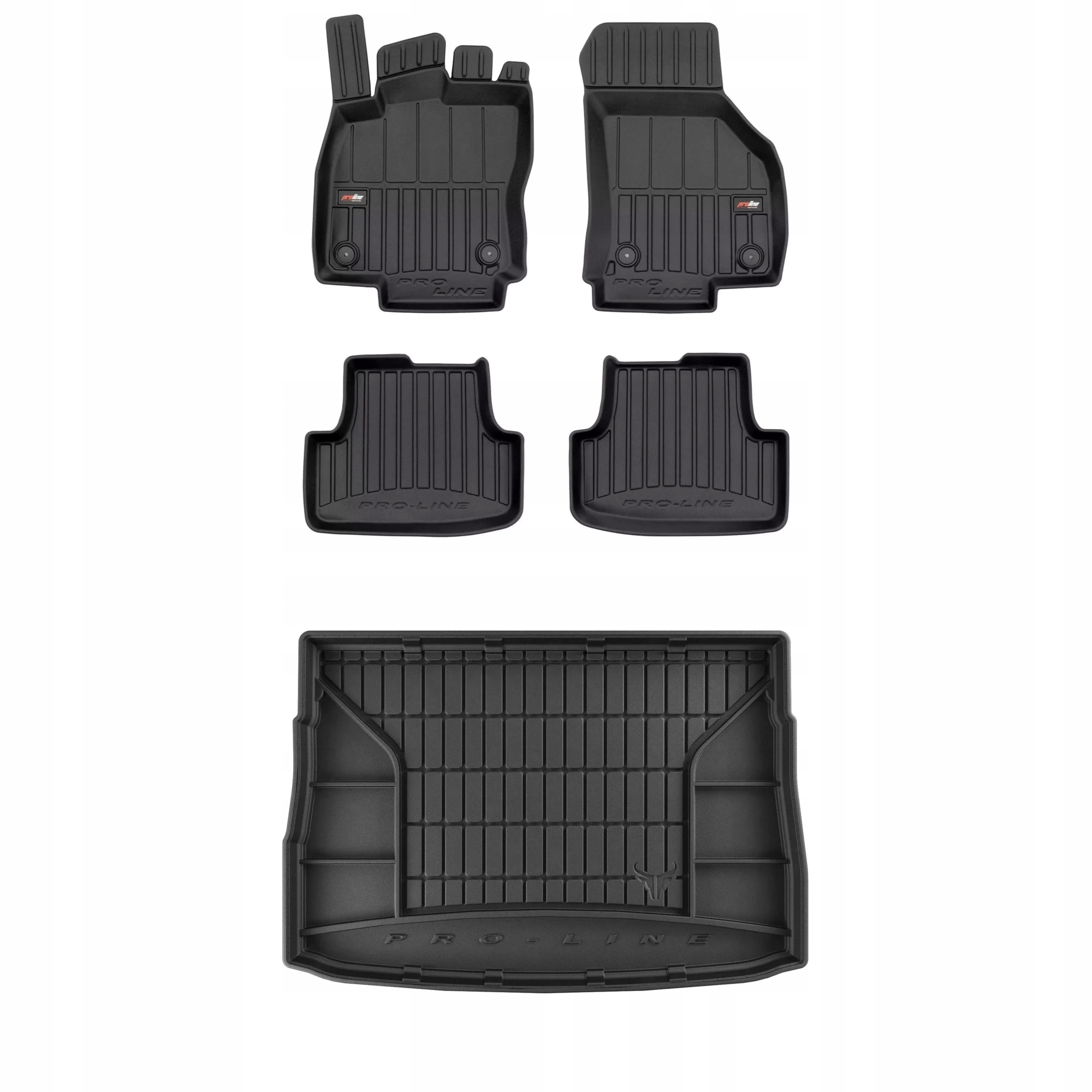 Gumová sada 3D koberců a rohožek Volkswagen Golf VIII od roku 2019 Hatchback, gó