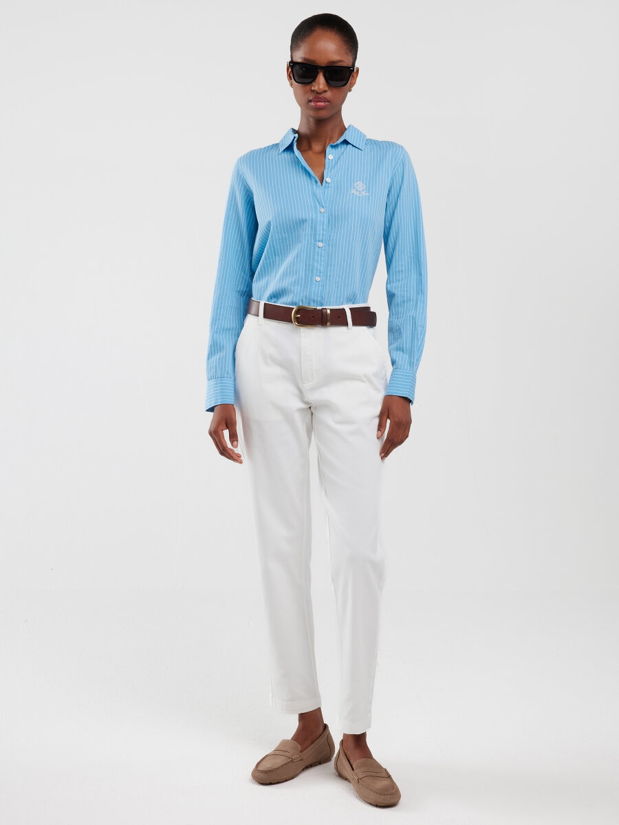 Big Star Dámské Kalhoty Chinosy Bílé Danasi 101 W30 L30