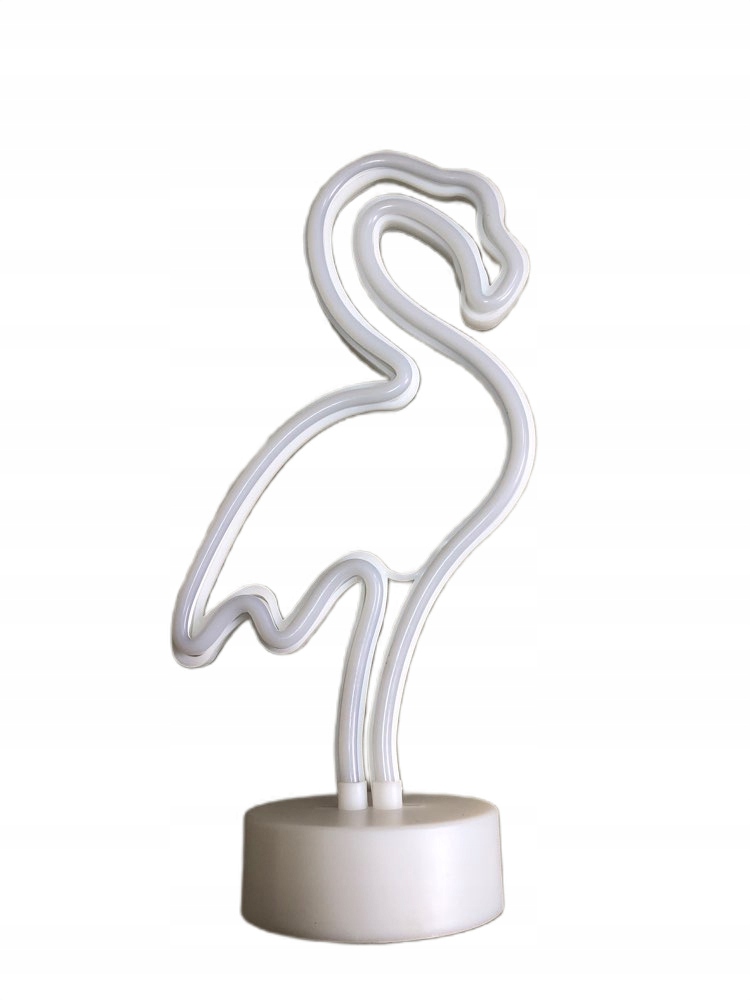 DEKORACYJNA LAMPKA STOŁOWA NEONOWA LED FLAMING