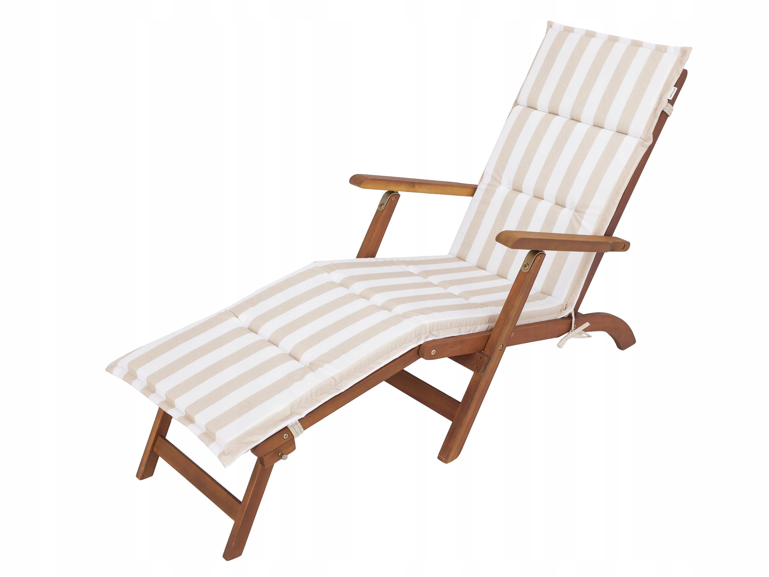 Polštář na zahradní a plážové lehátko s pruhy, 182 x 42 cm