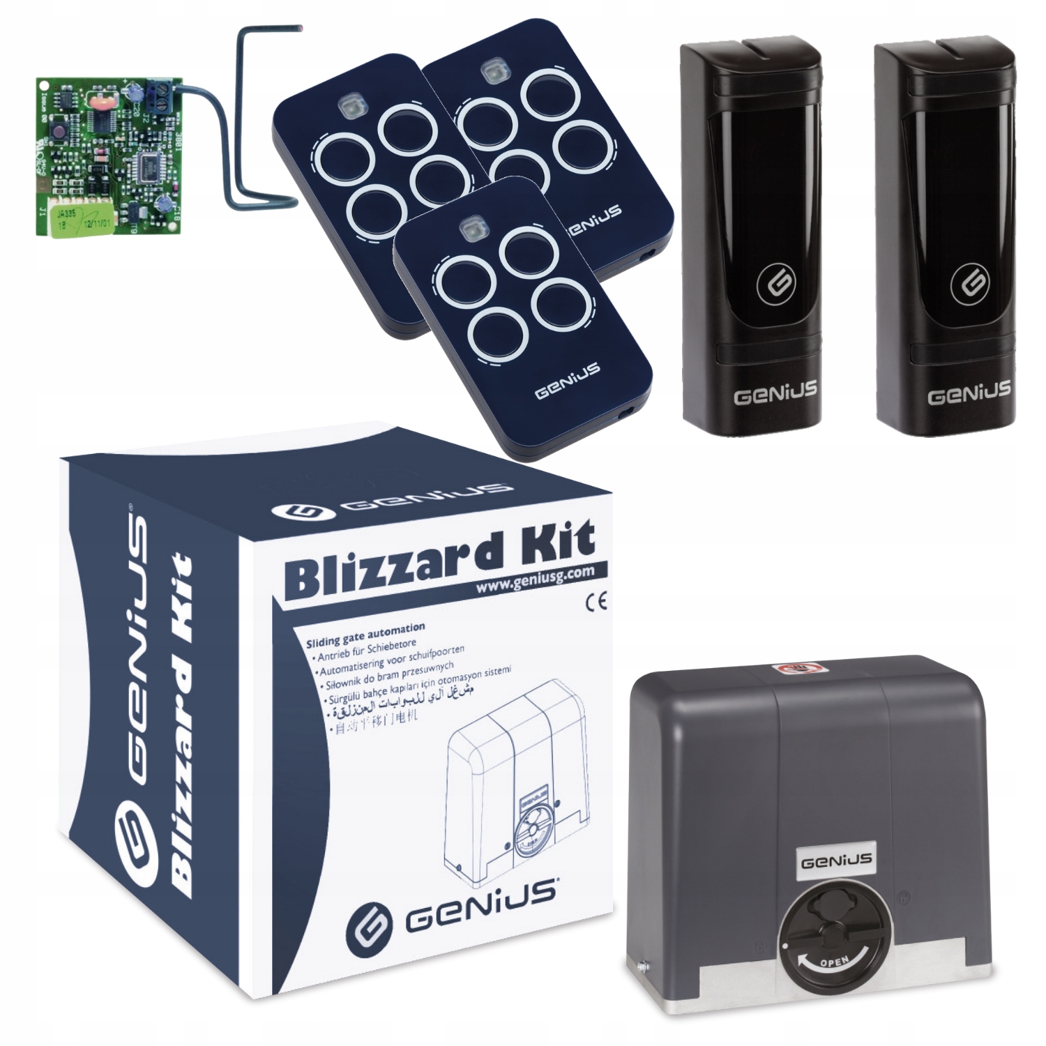Genius Blizzard 900 Pilot Echo 3ks Pohon pro automatickou posuvnou bránu