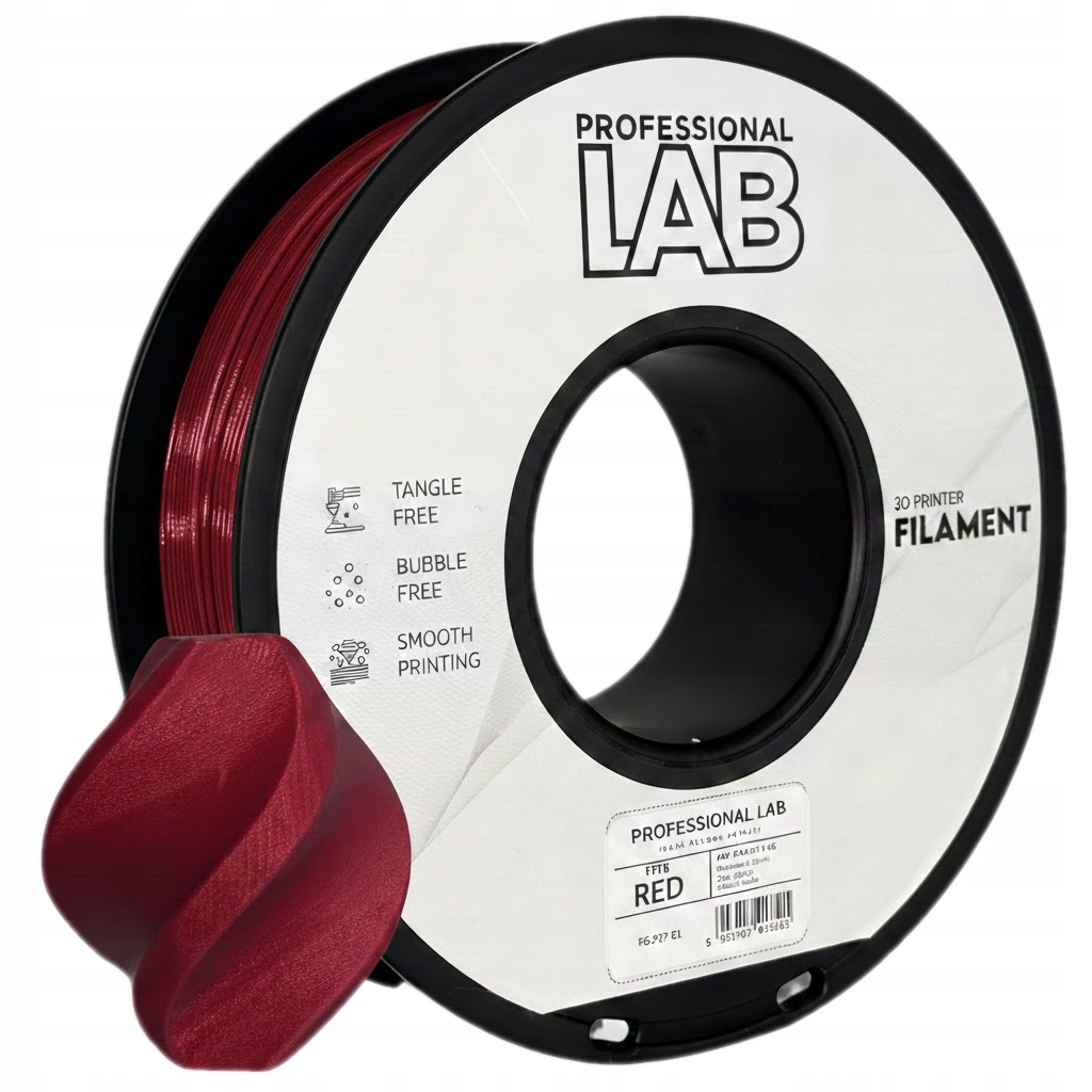 FILAMENT PROF LAB PLA GALAXY RED 1,75MM 1KG SZPULA AMS DRUK 3D