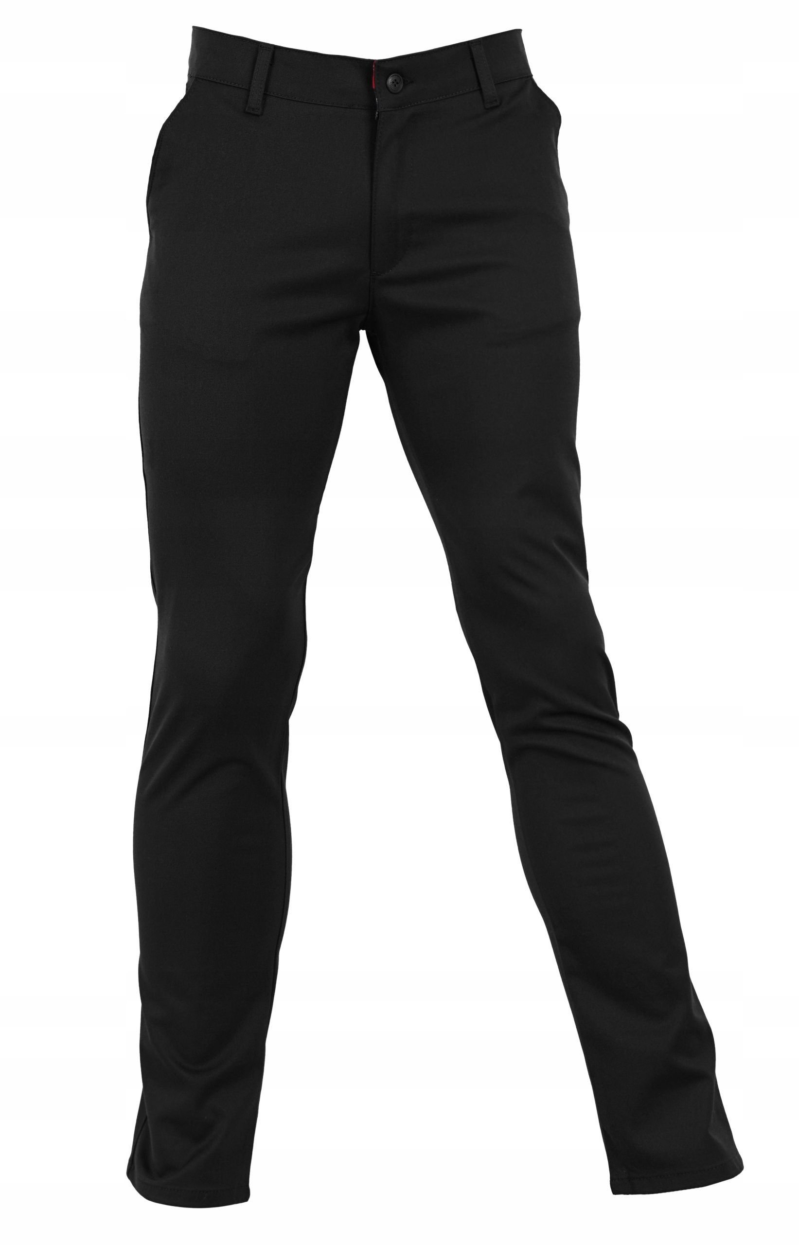 SPODNIE WIZYTOWE MĘSKIE CZARNE CHINO ELEGANCKIE DO KOSZULI W42 PAS 110-112 Rozmiar 42
