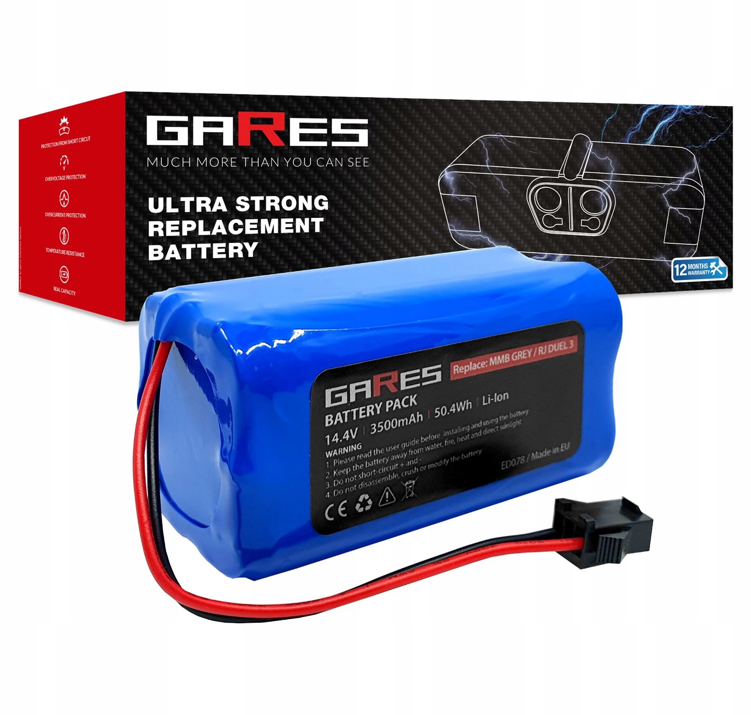 Akumulátor pro Eufy RoboVac 11 15 30 35 14,4V 3,5Ah