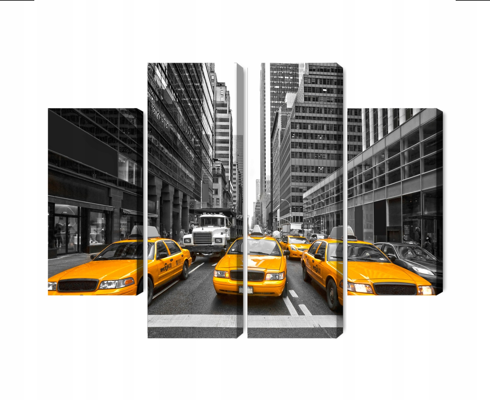 Viacdielny obraz Žlté taxíky v New Yorku Canvas 160x120