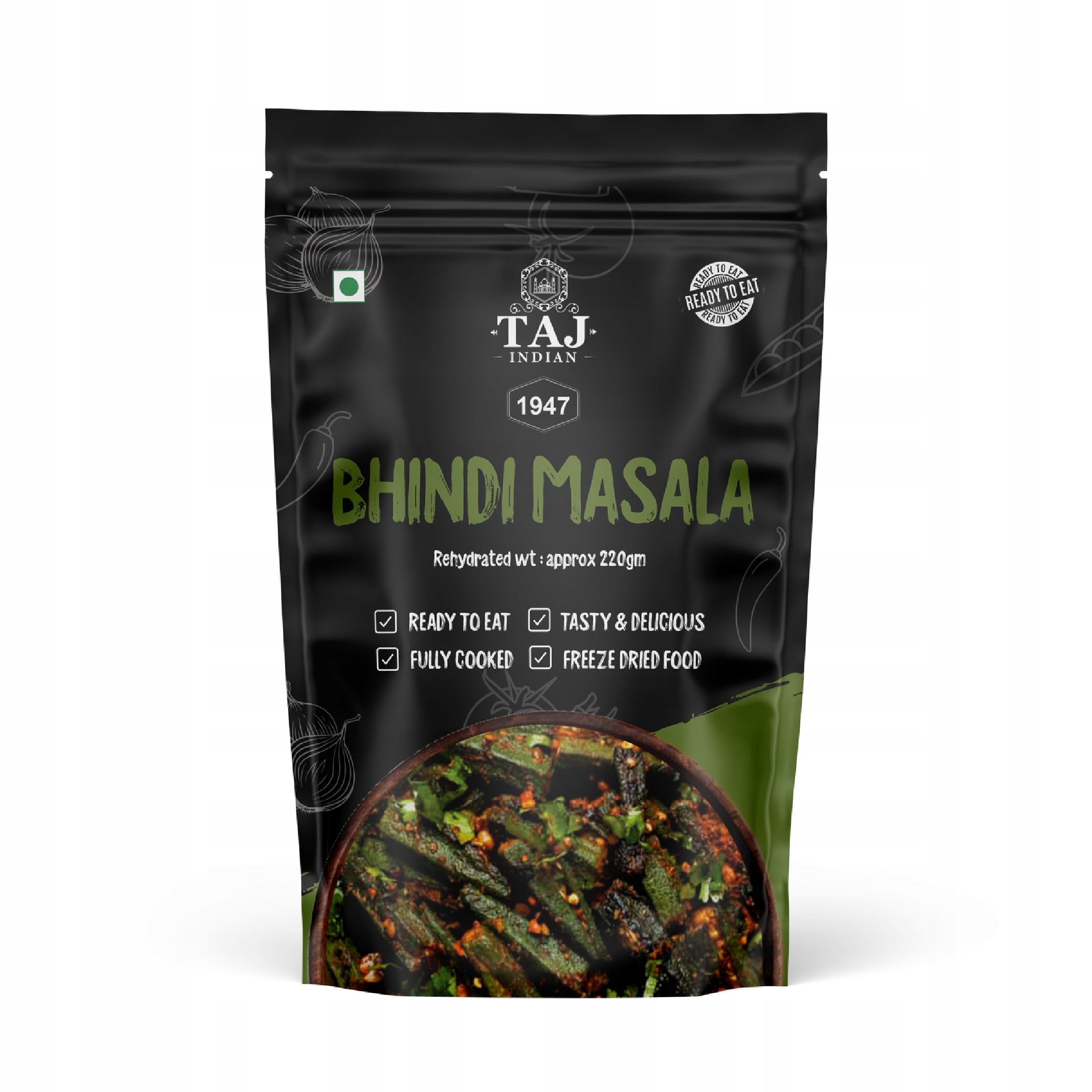 TAJ INDIAN 1947 BHINDI MASALA 220G