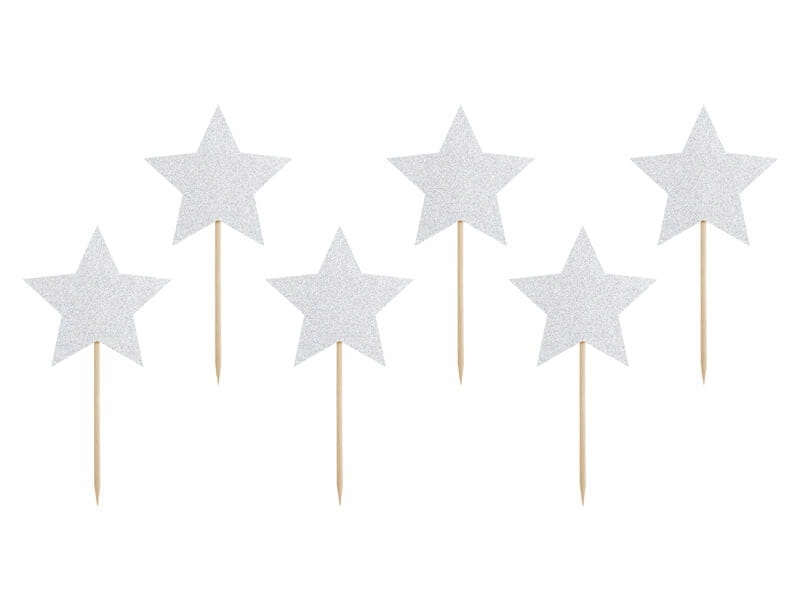 Pikery do muffinek gwiazdki toppery do babeczek