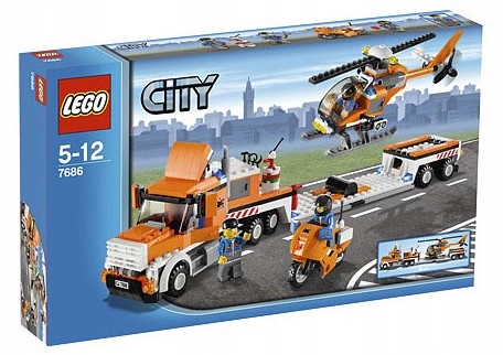 Lego 7686 City Laweta do przewozu helikoptera