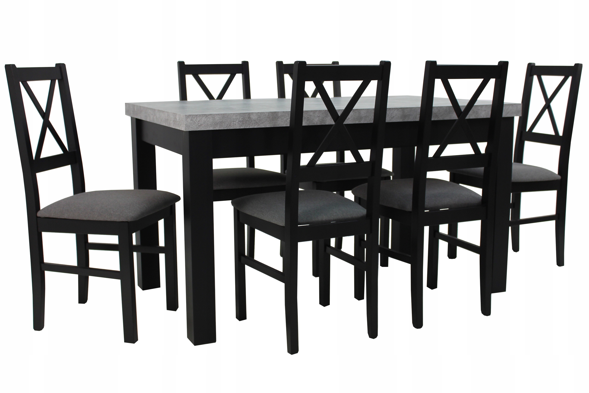 Stół rozkładany 100x200/300cm +6 krzeseł do kuchni