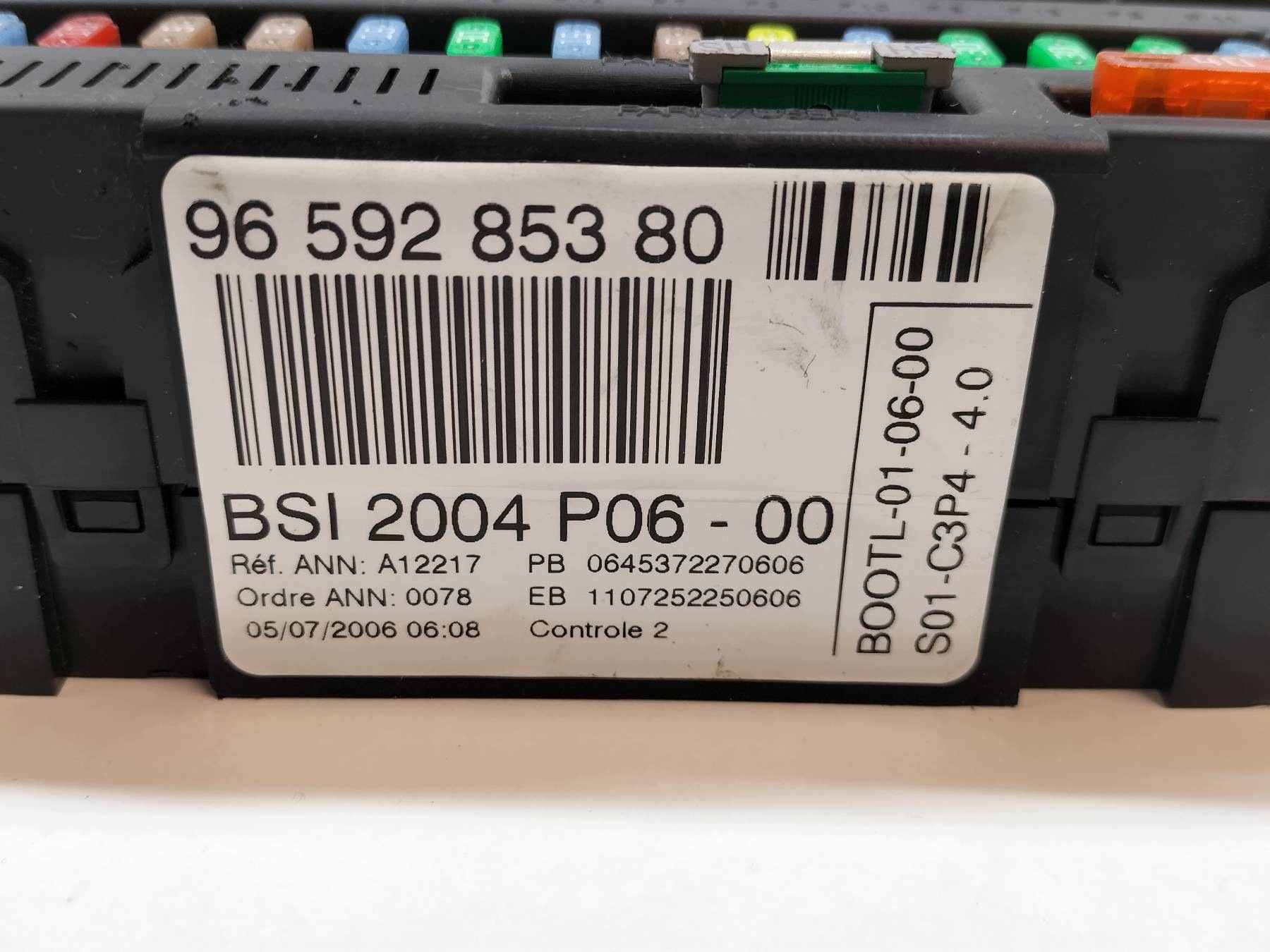 scatola BSI 9659285380 P06 Peugeot 207 e (2006-2012)