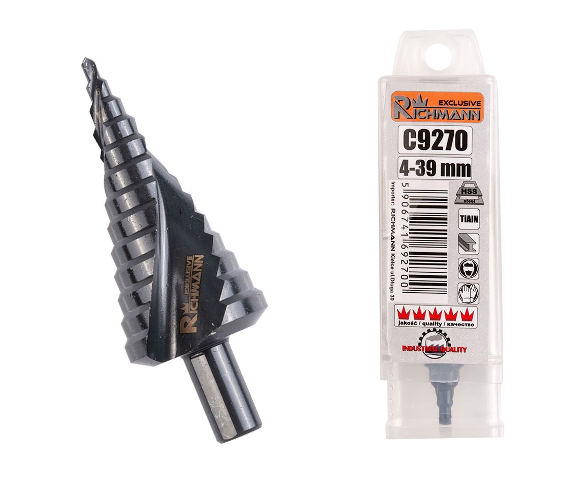 

Wiertło Stopniowe Spiralne Do Metalu 4-39mm C9270
