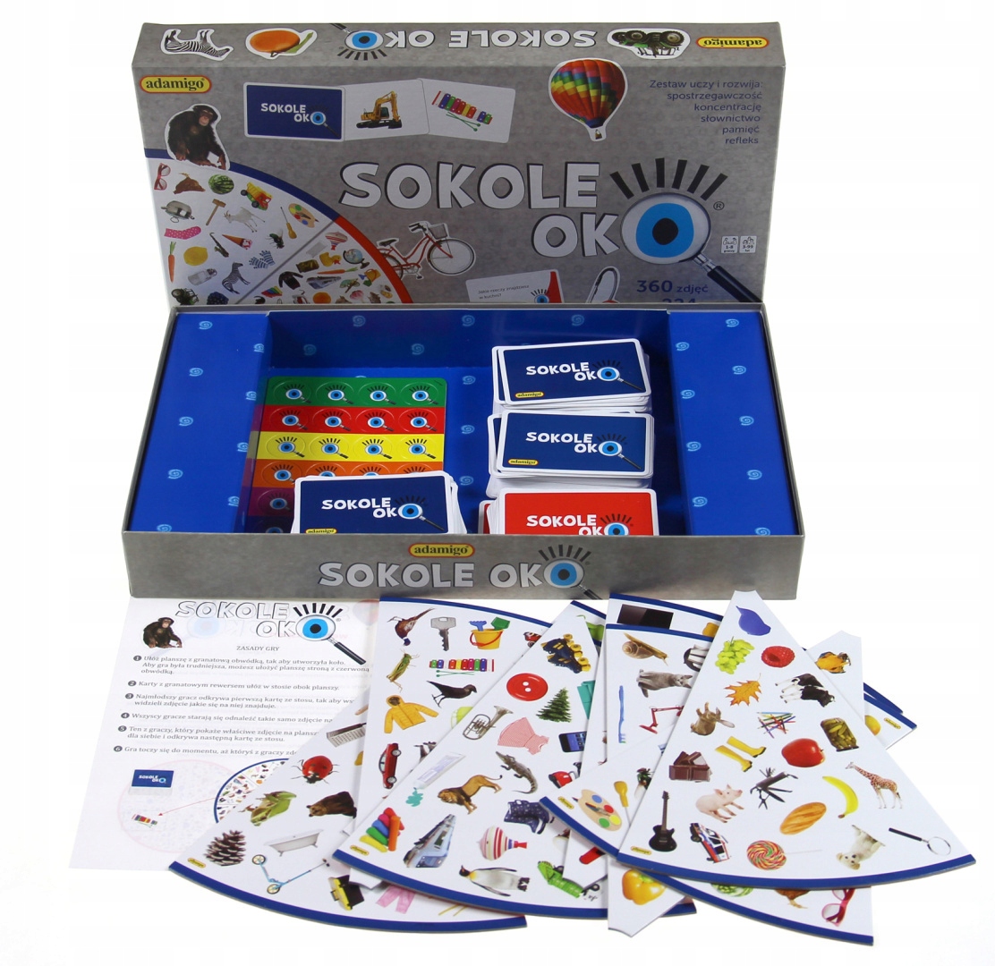Sokole Oko Gra dla Dzieci Familijna Imprezowa Gry na Szybkość Foto