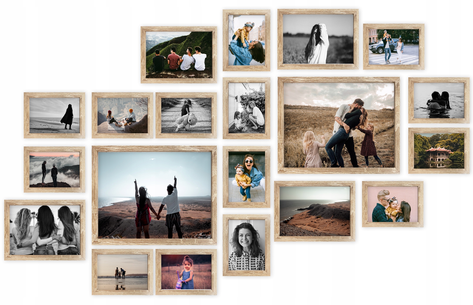 

Multirama Lizbona Zestaw ramek do zdjęć dąb sonoma