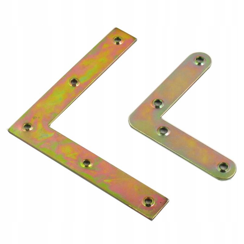 Tesařský roh okenní 100x1.2 mm zaoblený oc žlutý komplet 100 Ks NARO1