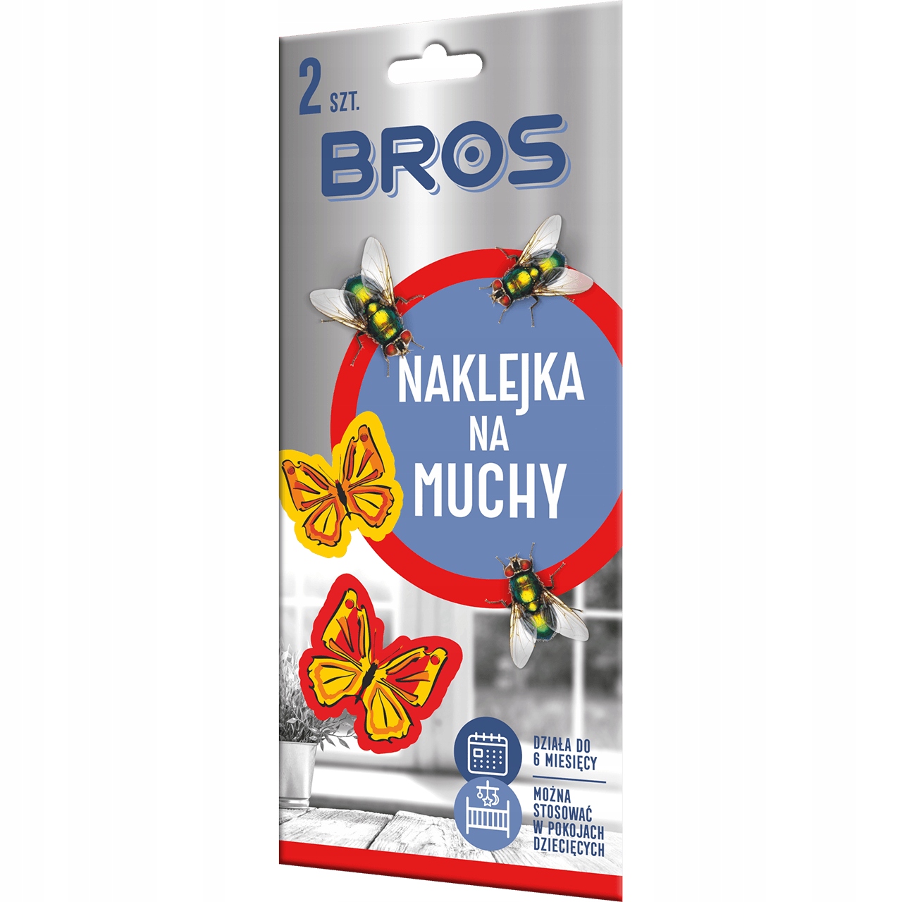 

Bros Naklejka na Muchy dekoracyjna 2 szt