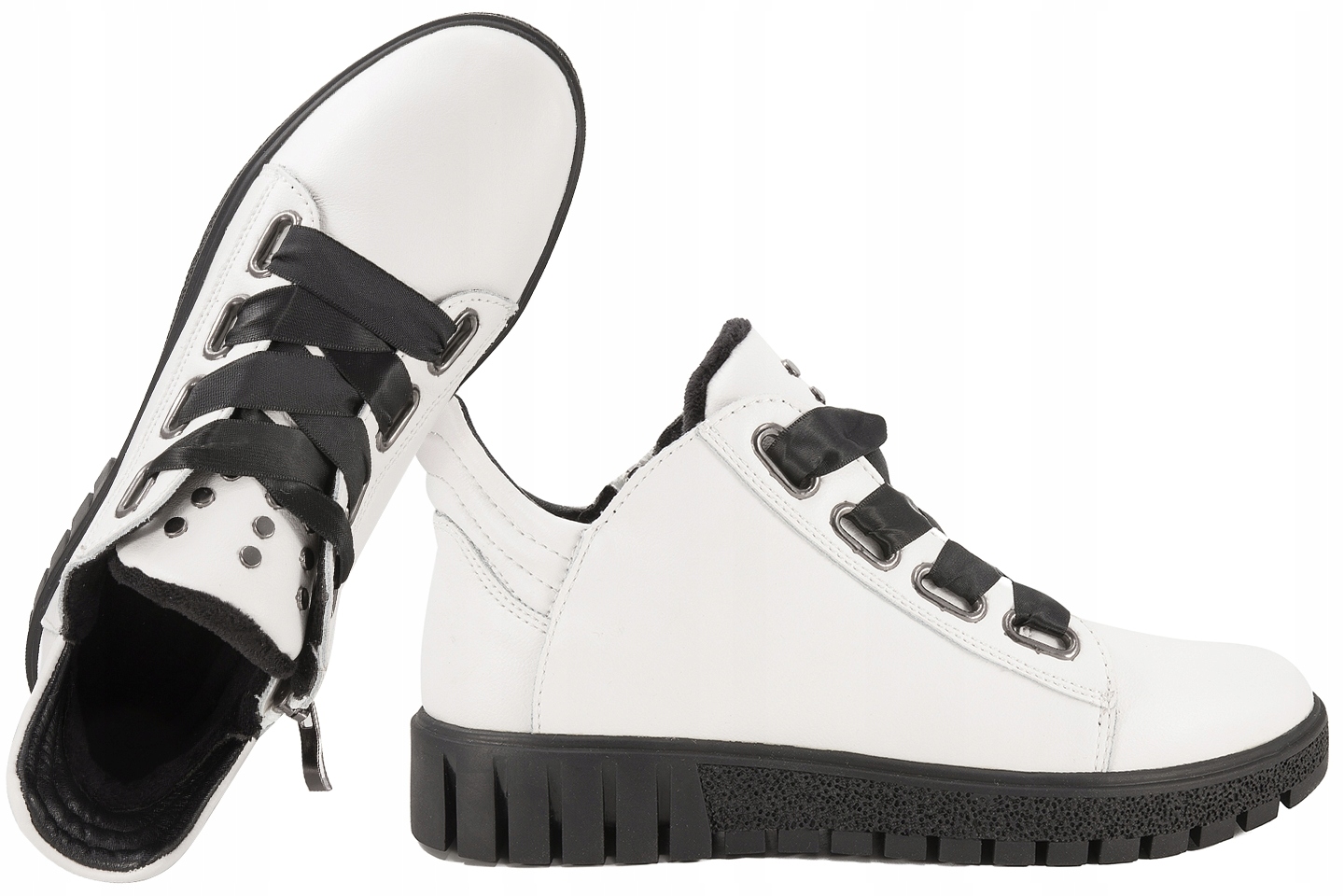 Filippo DBT3197 Dámské zateplené kotníkové boty Dámské Kotníkové Boty zimní kožené bílé 37