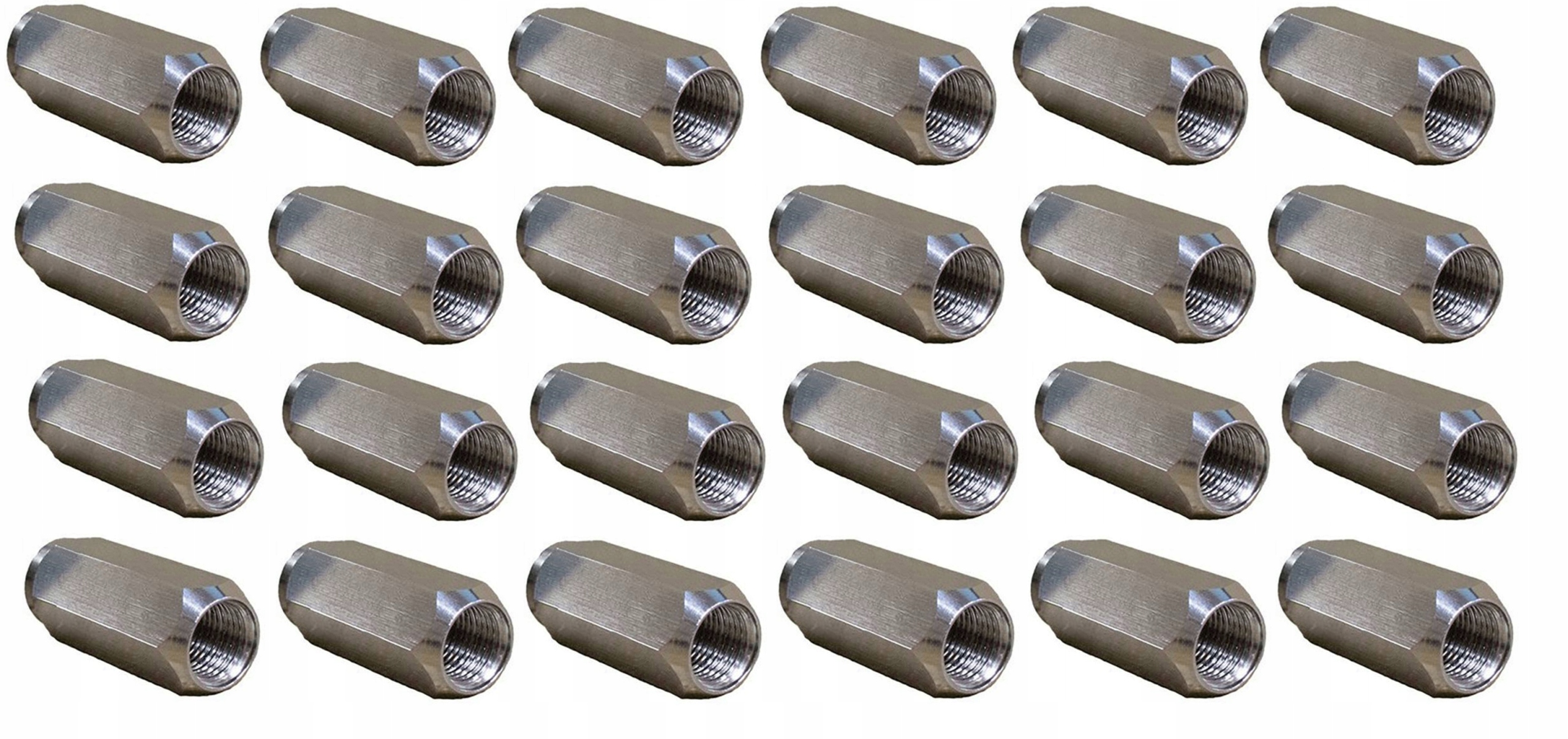 Nakrętka koła M12 zamknięta długa f.stalowa 24szt