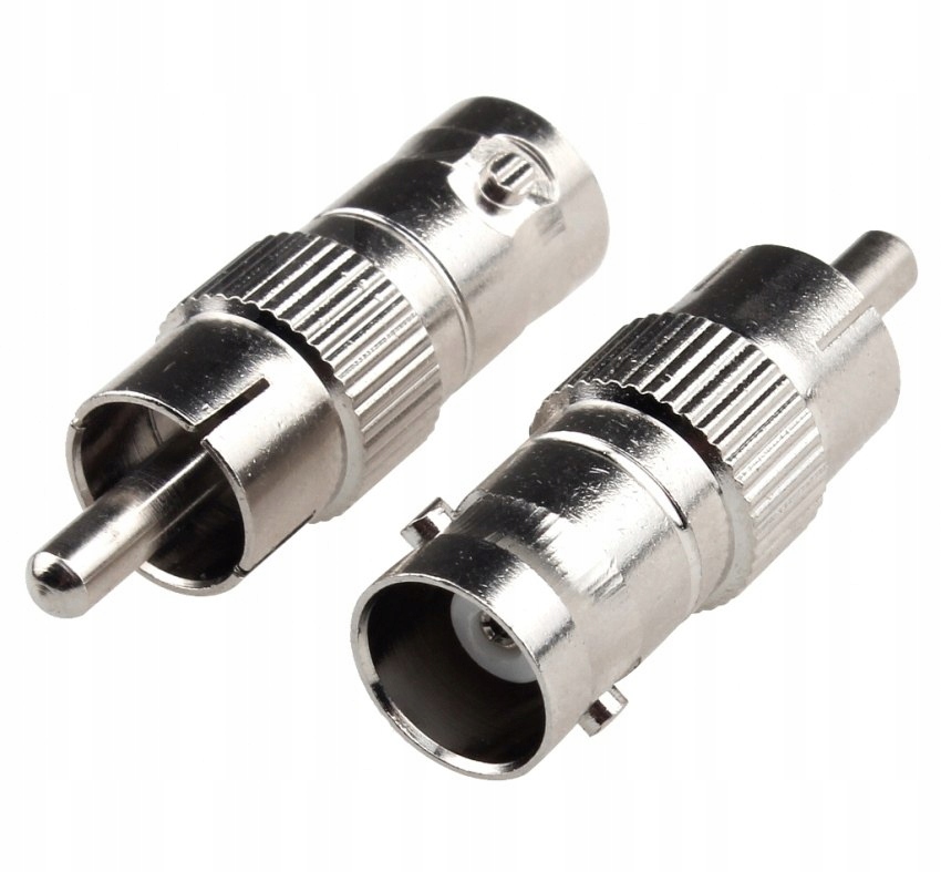 PRZEJSCIE GNIAZDO BNC WTYK CINCH Złącza gniazdo BNC - wtyk RCA