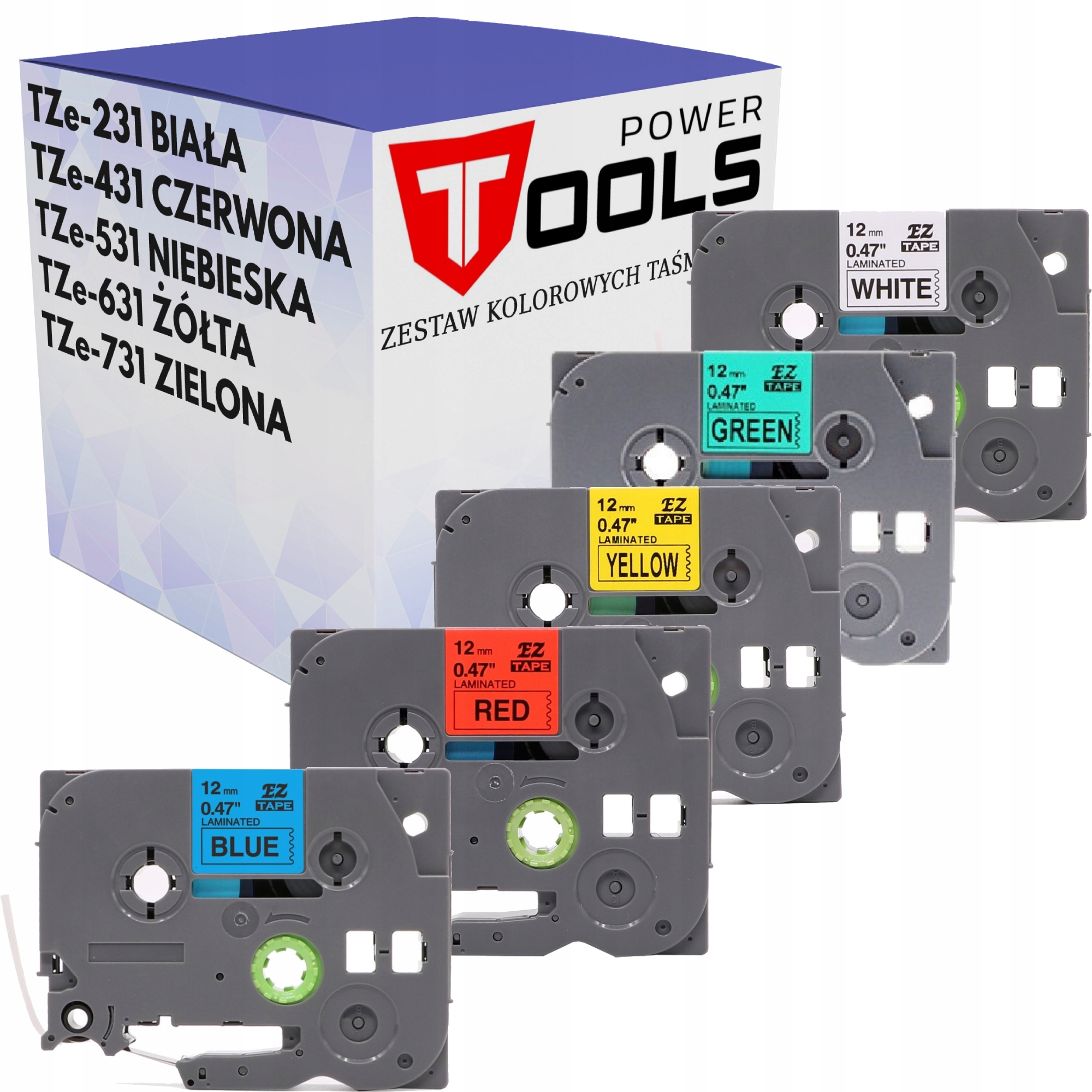 Samolepicí páska Specmark 12 mm pro Brother, 5 ks barvy samolepky Tze