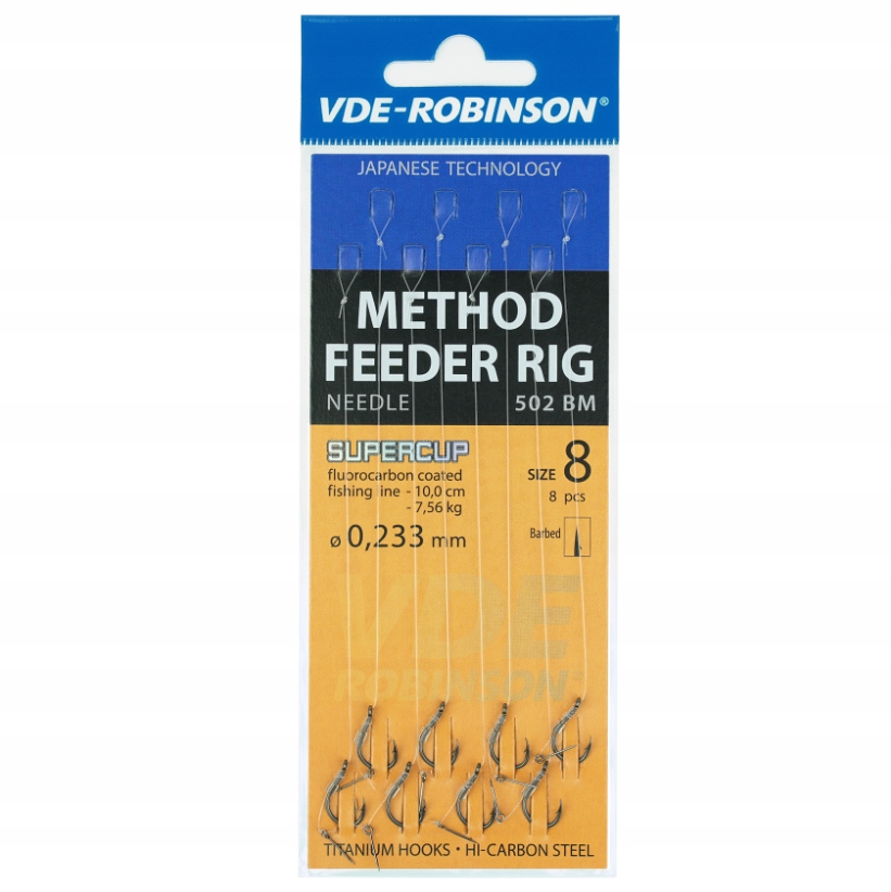 Przypon Robinson Method Feeder fluorocarbon 5,14 kg 10 cm #12 bagnet