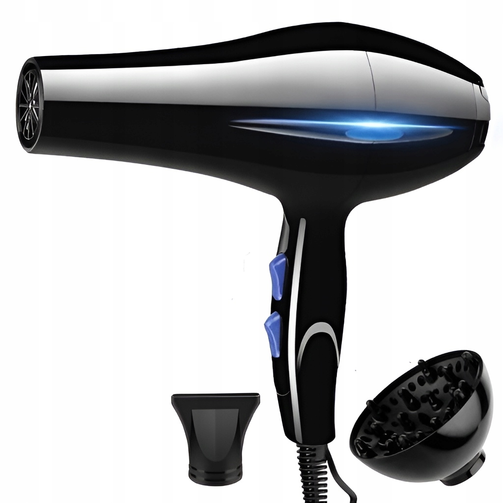 SUSZARKA DO WŁOSÓW JONIZACJA DYFUZOR 2200W 2w1 MOC