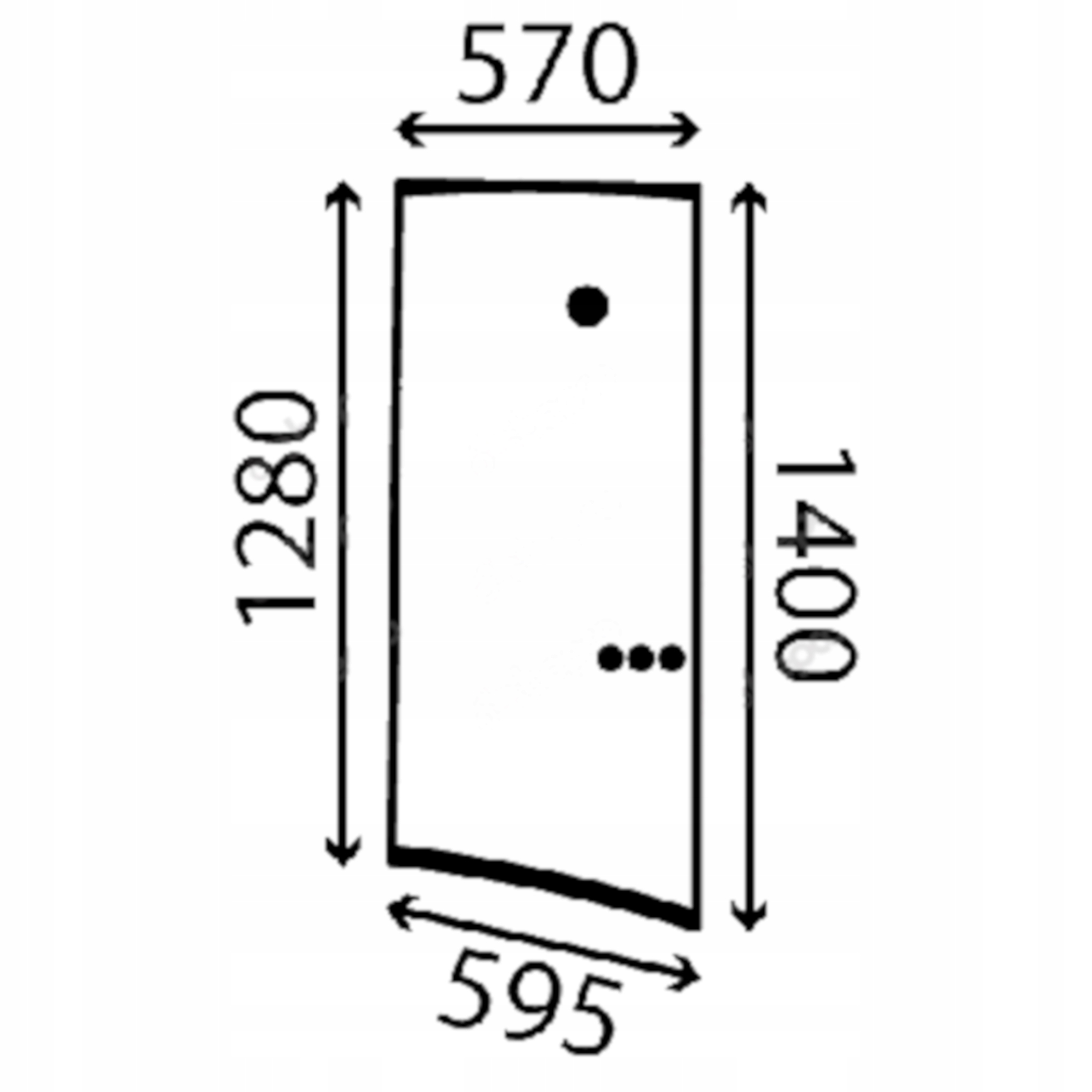 Cat sklo boční levé 226-7811 (3955)